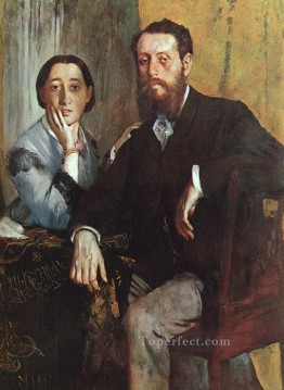  Edgar Art Painting - The Duke and Duchess Morbilli Edgar Degas